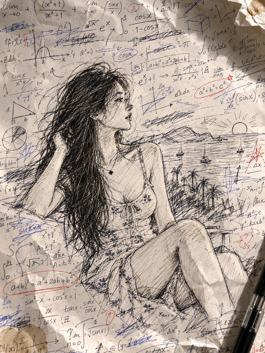 Messy Sketch Portrait Prompt — output 1