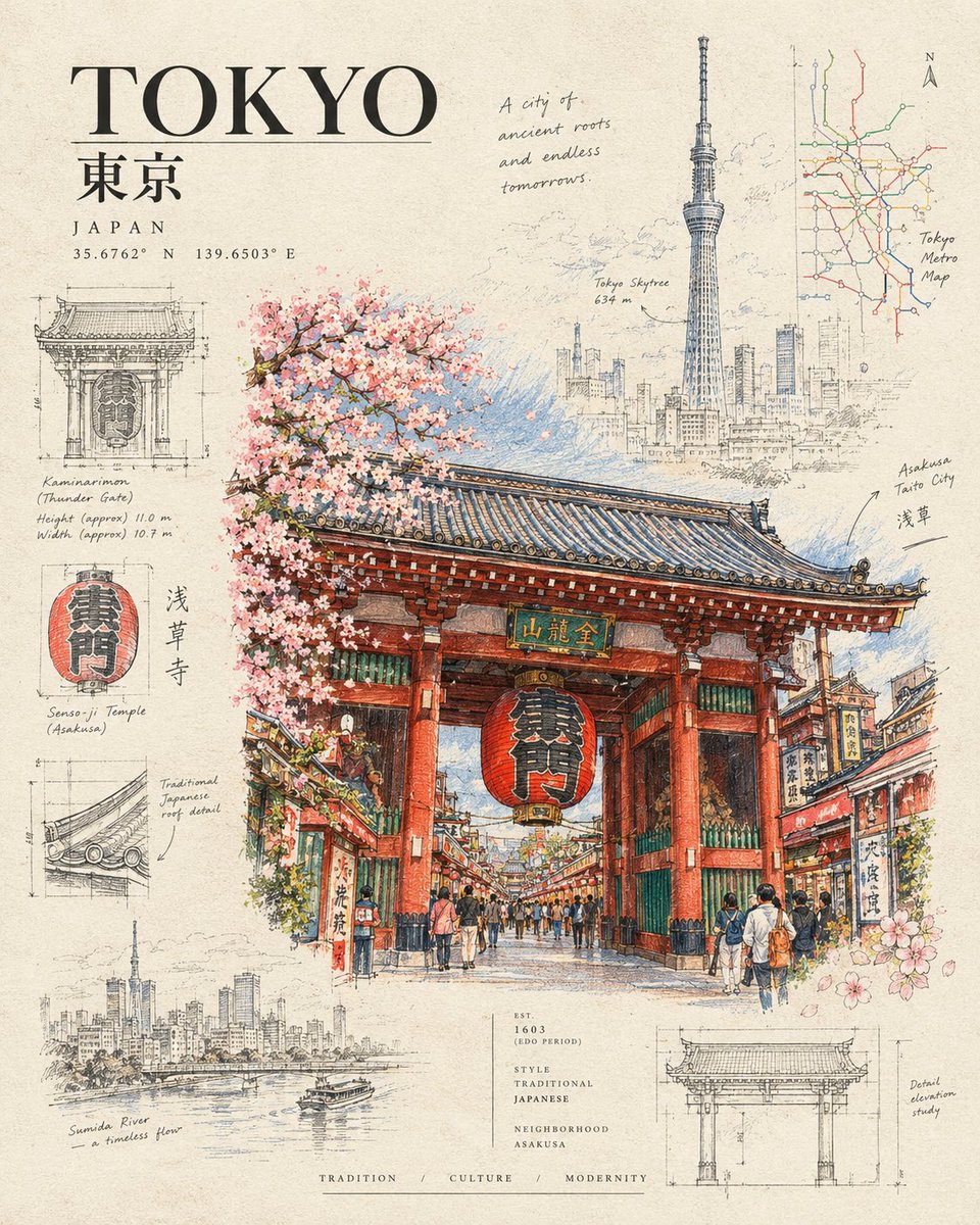 Architectural Passport Travel Poster — output 1