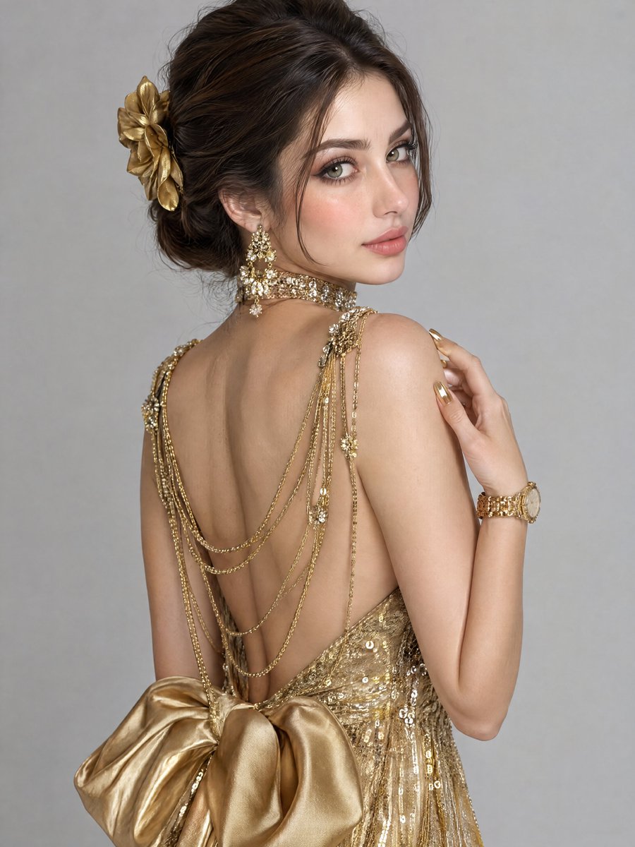 Luxury Fashion Portrait Prompt — output 1