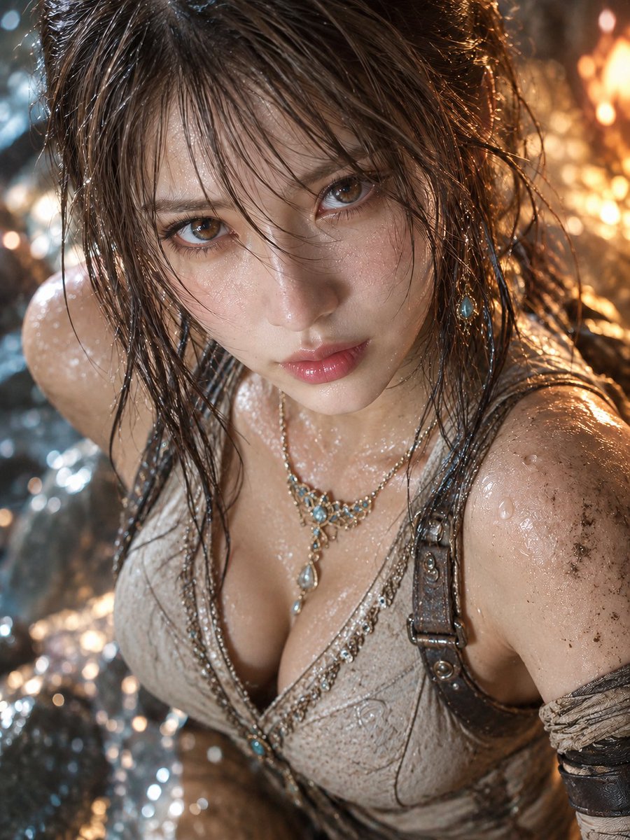 Rain and Fire Warrior Portrait Prompt — output 1