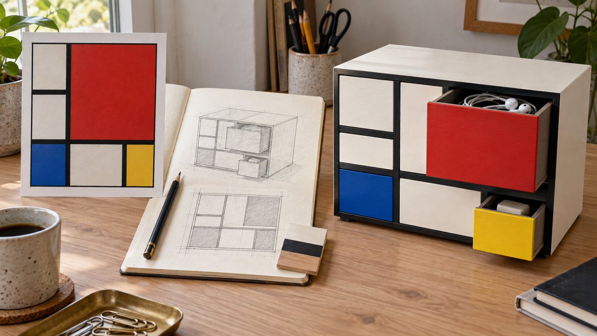 Product Marketing - Mondrian Style Storage Cabinet Design — output 1