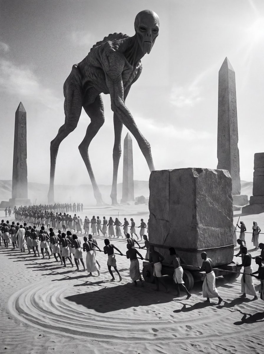 Game Asset - Ancient Egyptian Ritual with Alien Entity Prompt — output 1