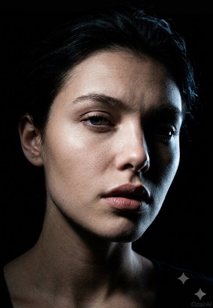 Profile / Avatar - Dark Cinematic Skin Detail Portrait — output 1