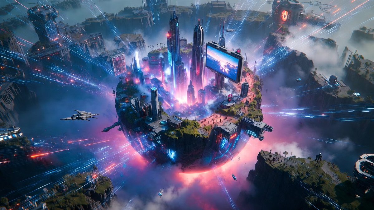 Game Asset - Cinematic 3D World Emergence from Object — output 1