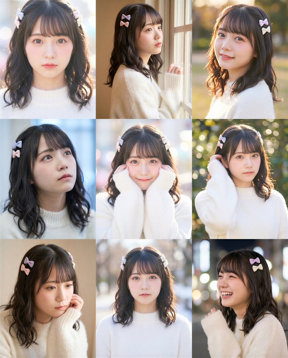 9-grid Instagram portrait variation prompt for Nano Banana Pro — output 1