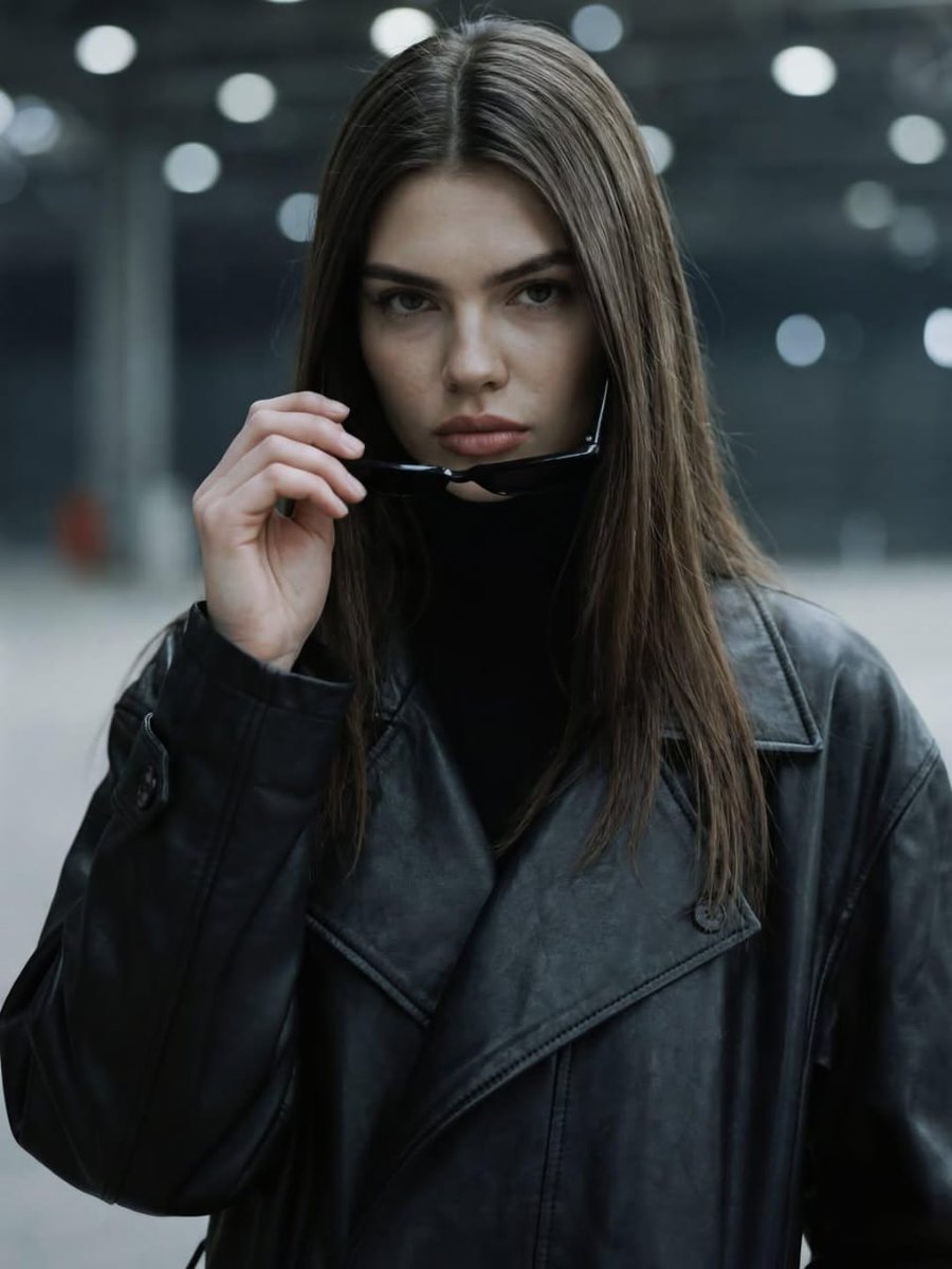 Dramatic Cinematic Portrait of a Confident Woman — output 1