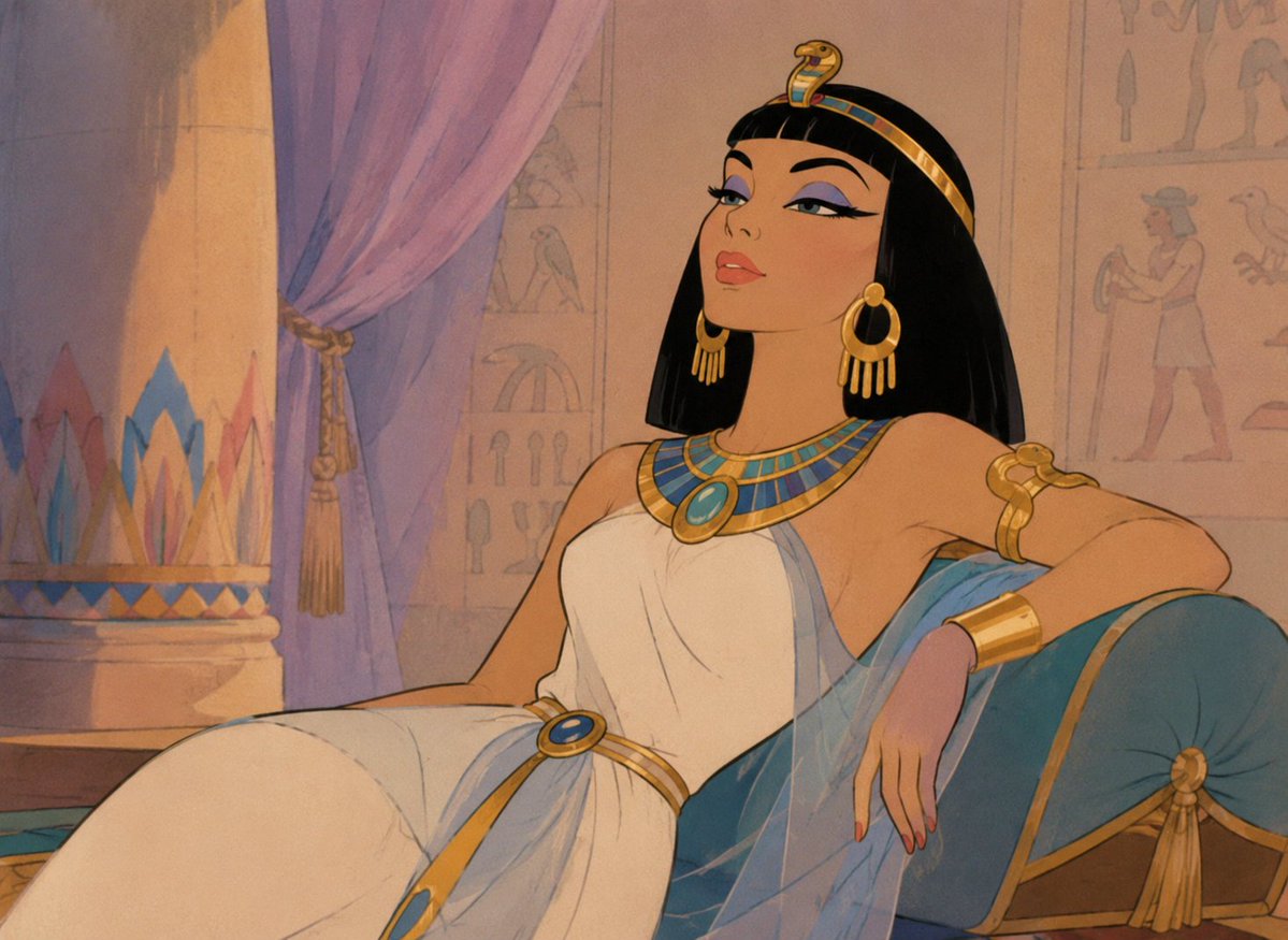 Comic / Storyboard - Classic Animated Cleopatra Palace Still — output 1