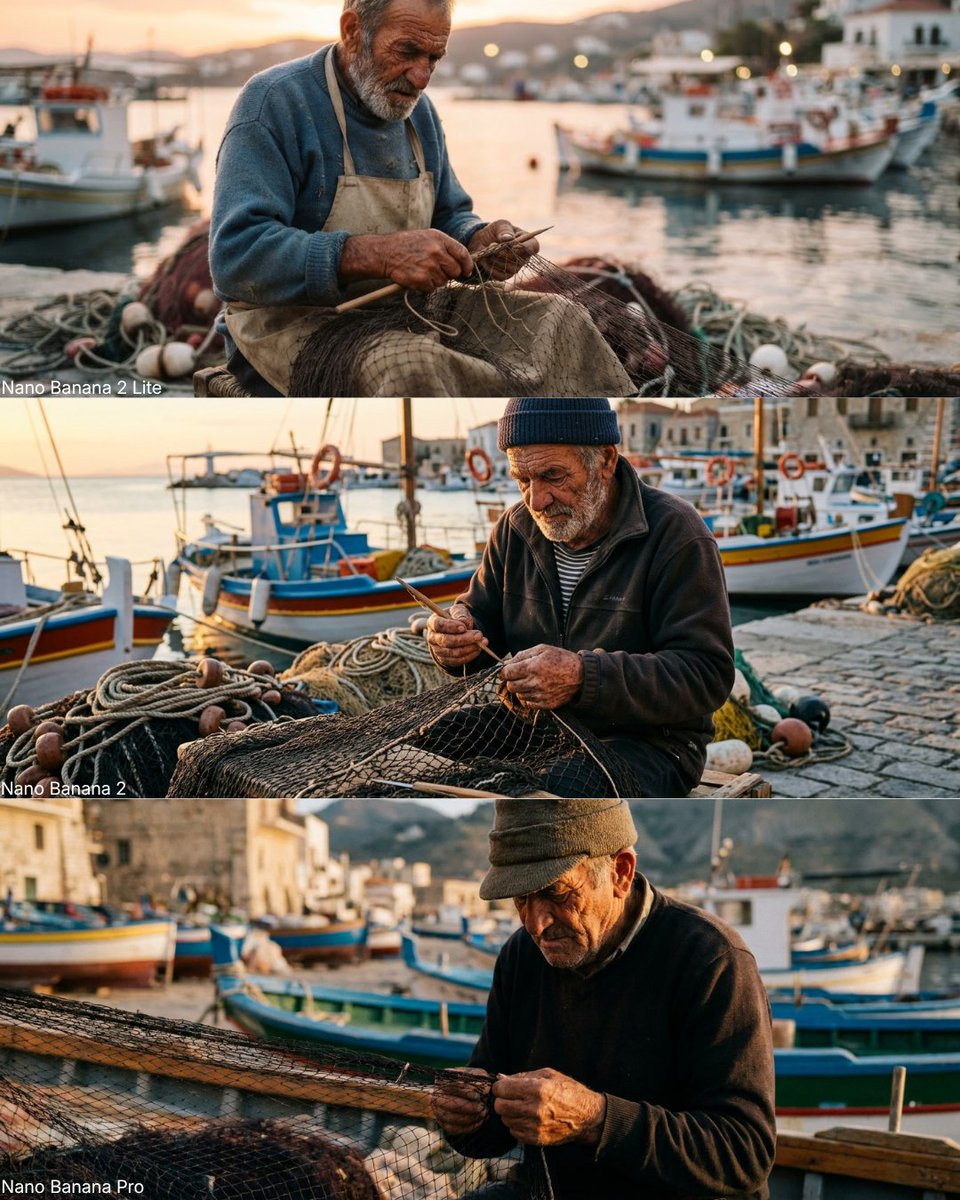Product Marketing - Elderly Fisherman Mediterranean Portrait — output 1