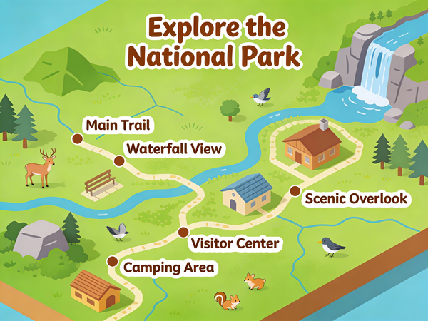 Isometric National Park Map — output 1