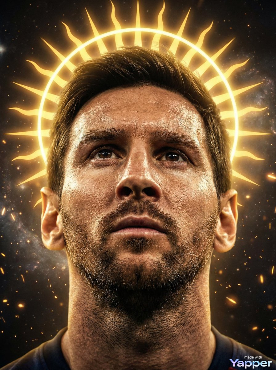 Poster / Flyer - Lionel Messi Divine Portrait Prompt — output 1