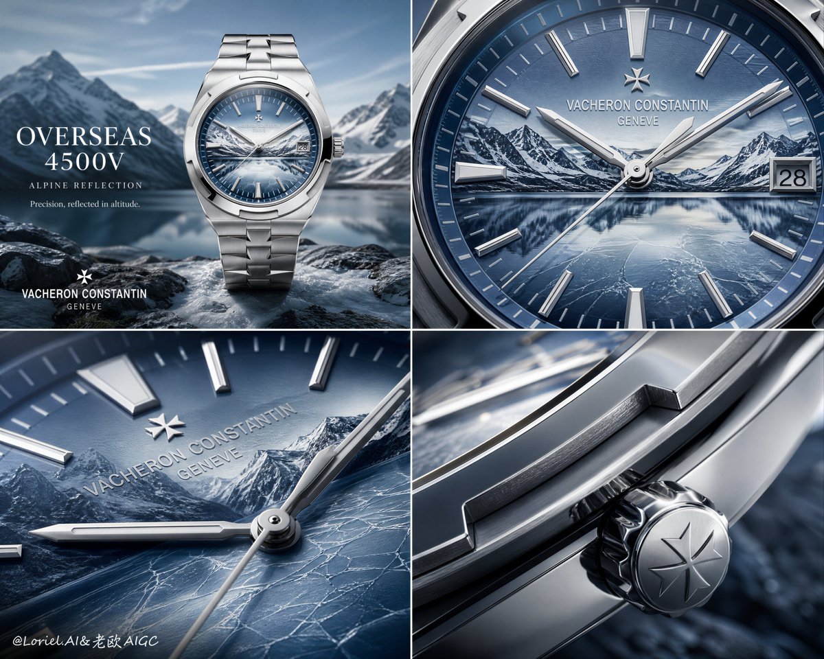 E-commerce Main Image - Luxury Watch Alpine Advertising Board — output 1