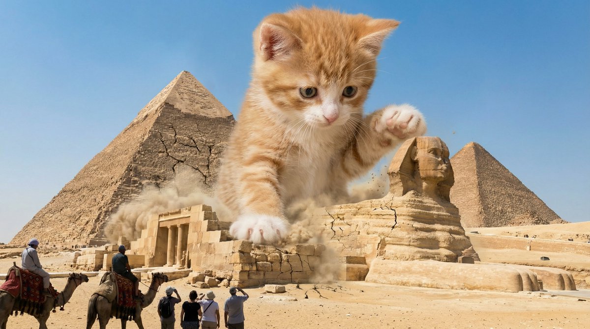 Comic / Storyboard - Kaiju Kitten Destroying Sydney Waterfront — output 1