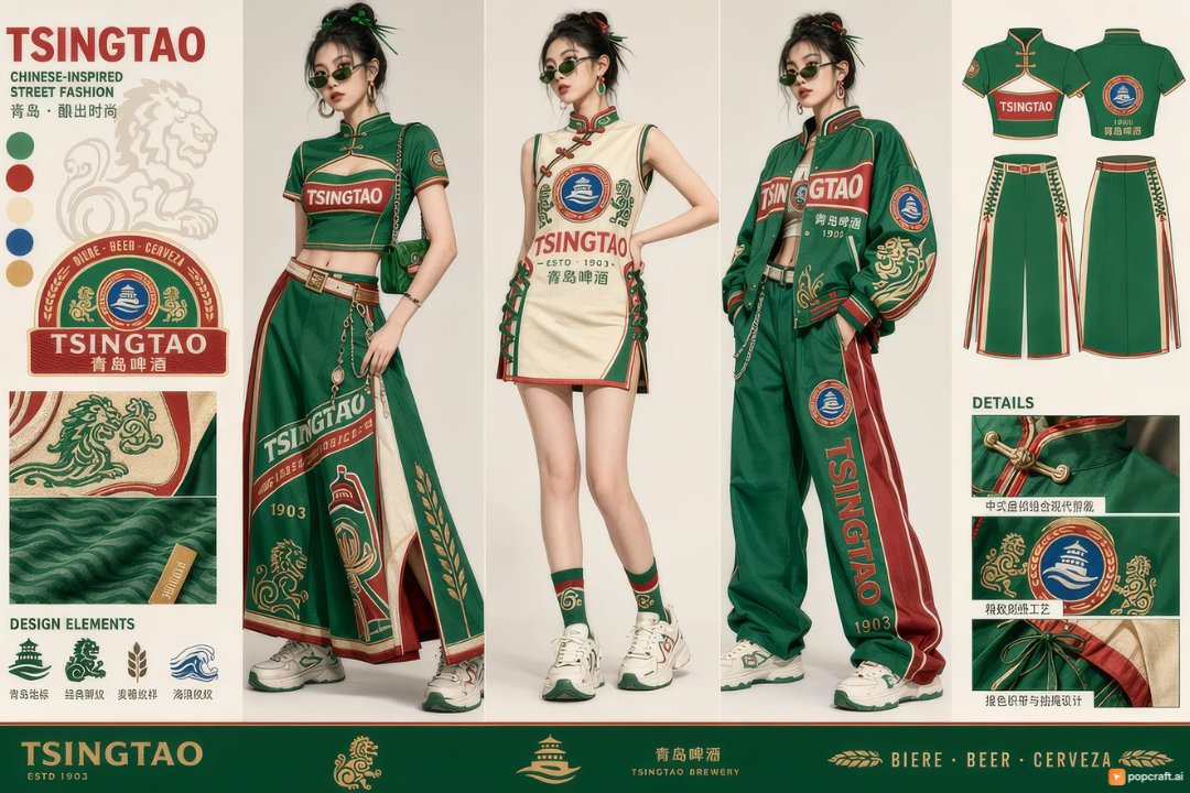 Product Marketing - Cool Style Women's Clothing Inspired by Tsingtao Beer — output 1