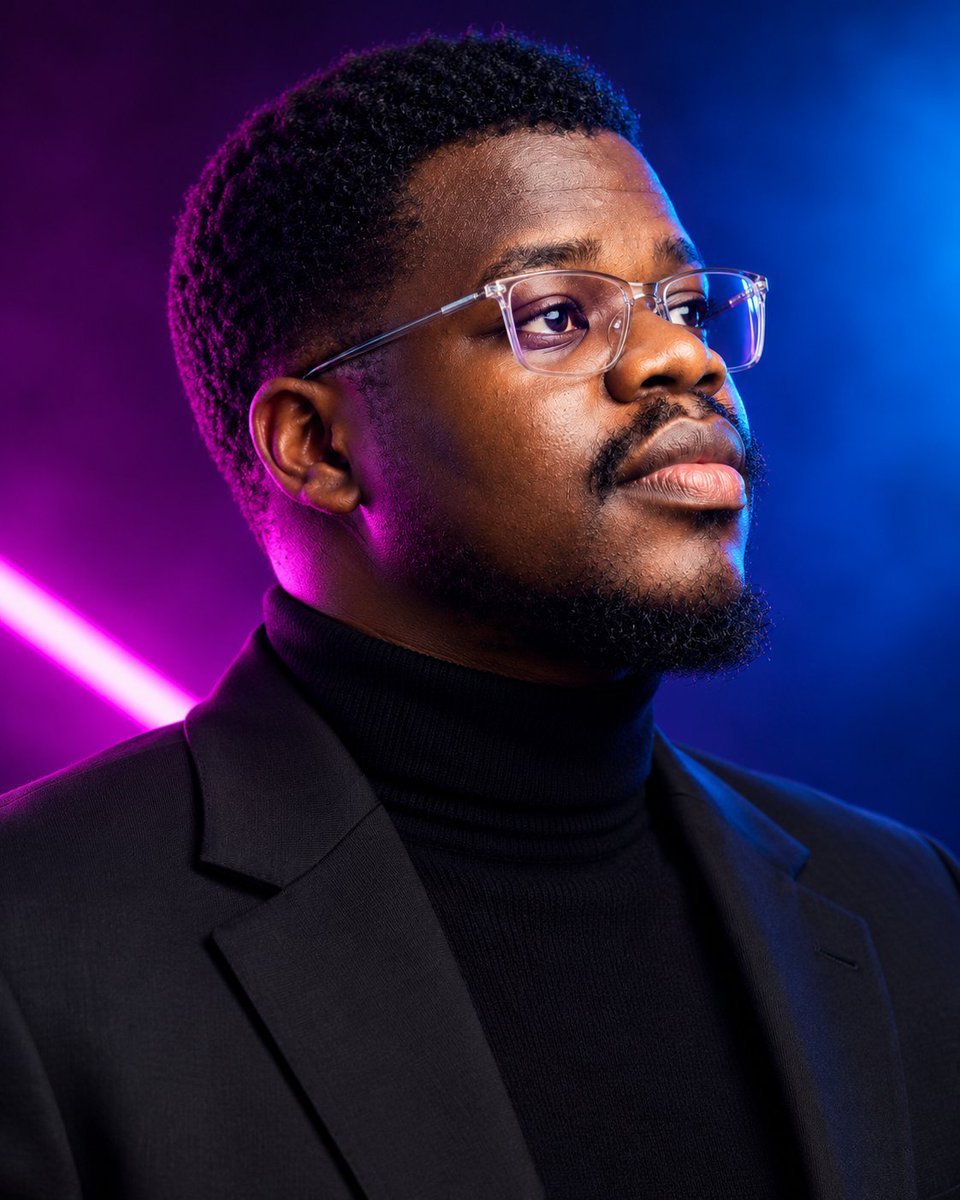 Profile / Avatar - Cinematic Studio Portrait Dual Lighting — output 1