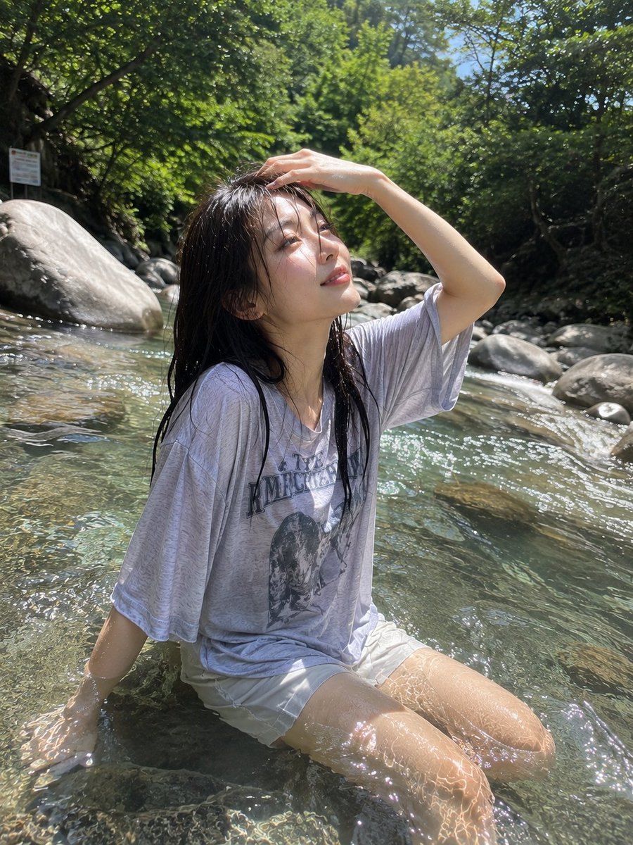 Social Media Post - Candid Mountain Stream Portrait — output 1