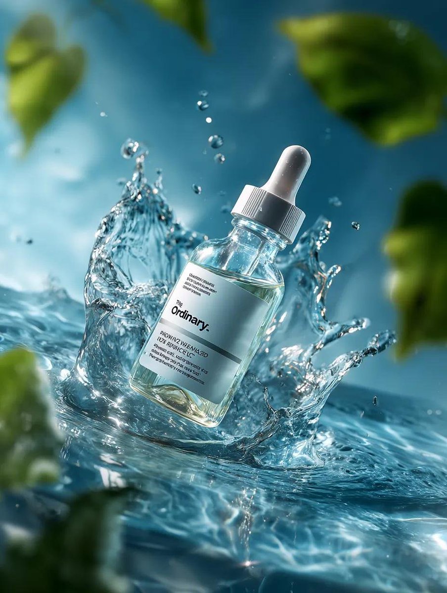 E-commerce Main Image - Luxury Serum Splash Advertisement — output 1