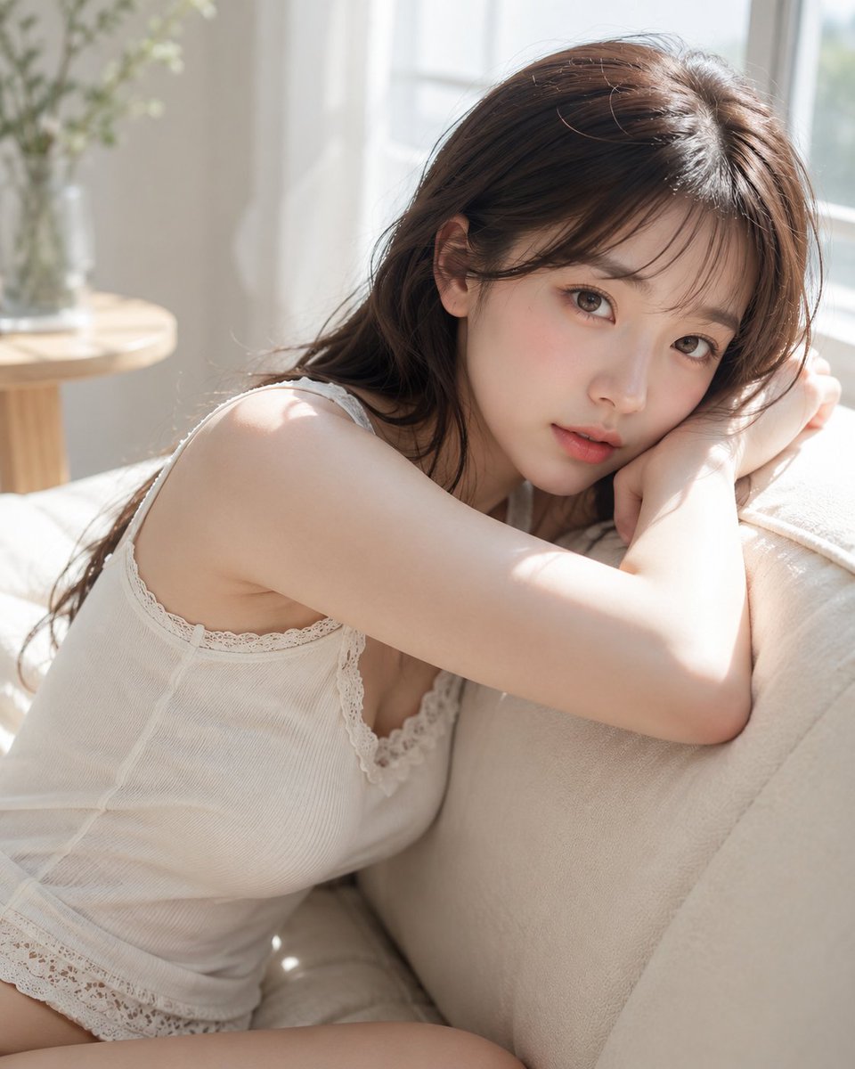 Profile / Avatar - Sunlit Window Side Lace Camisole Portrait — output 1