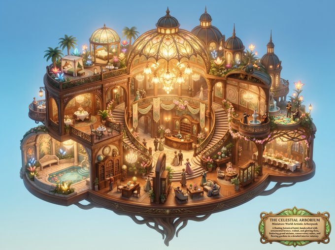 Game Asset - Miniature Luxury Hotel Lobby — output 1
