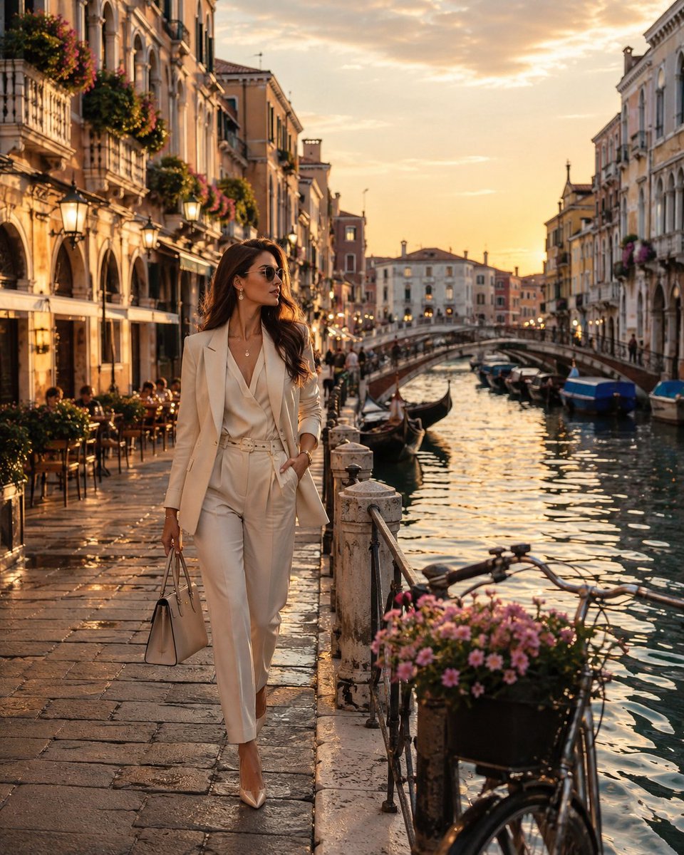 Product Marketing - Cinematic Venetian Fashion Editorial — output 1