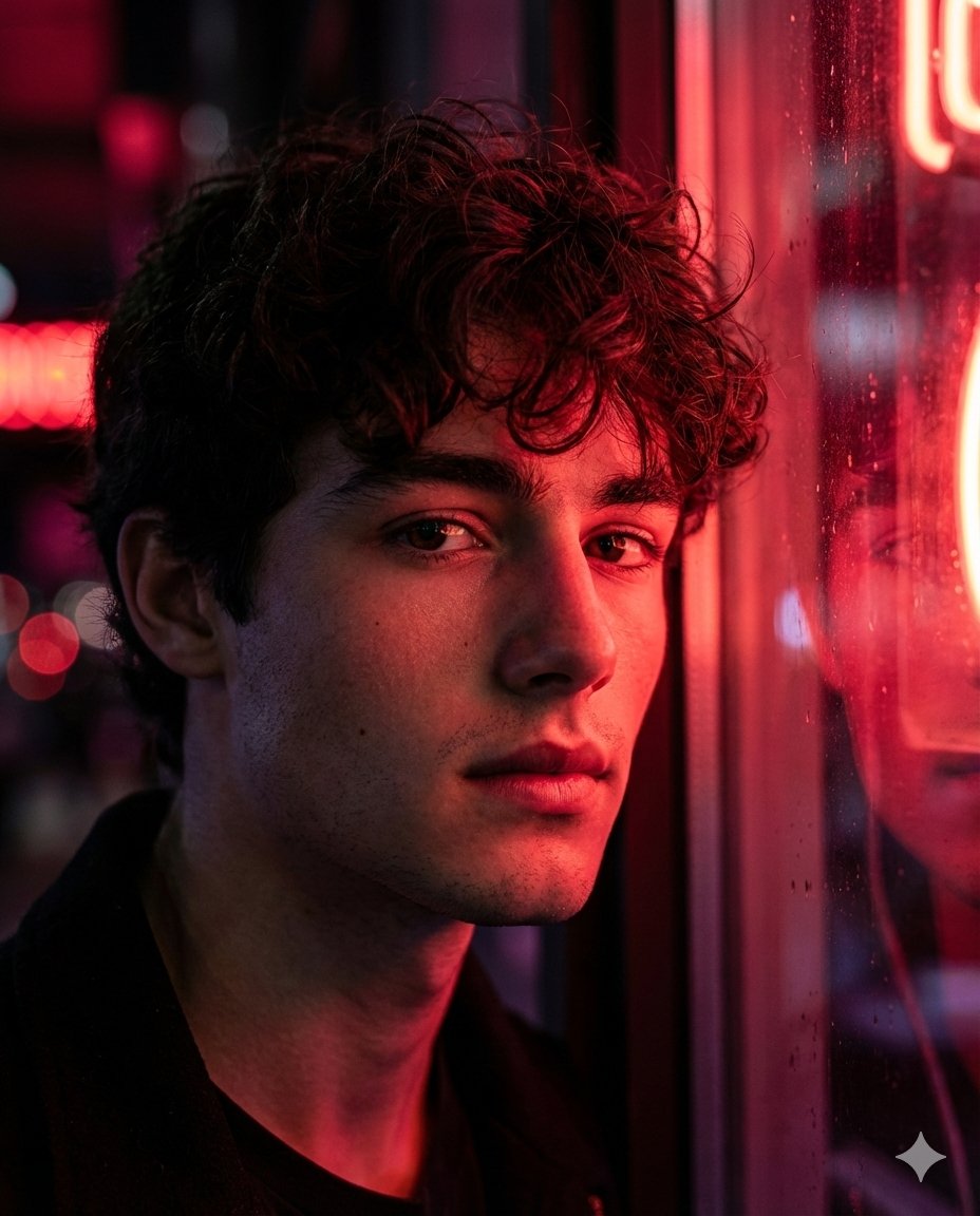 Hyper-Realistic Cinematic Neon Portrait Prompt — output 1