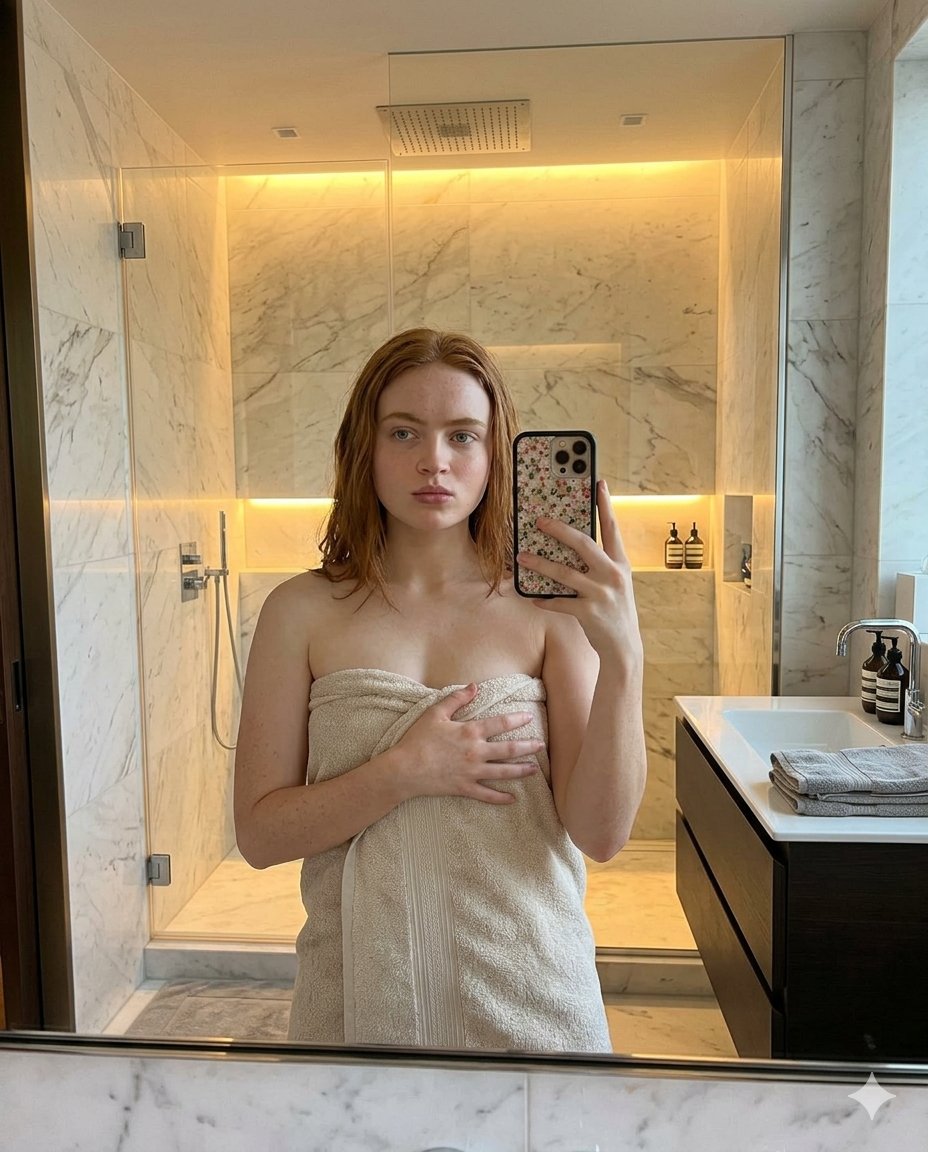 Profile / Avatar - Modern Bathroom Mirror Selfie — output 1