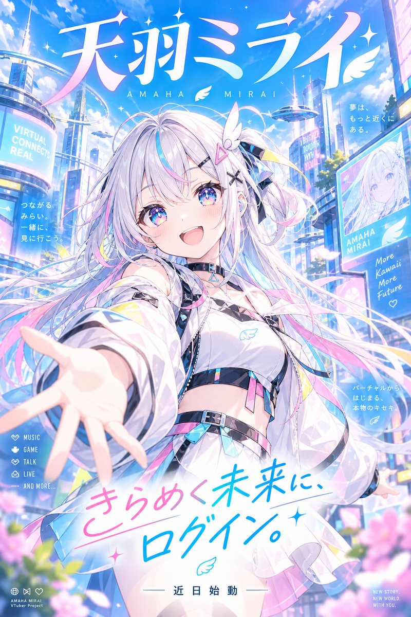 Product Marketing - Futuristic Anime Idol Poster — output 1