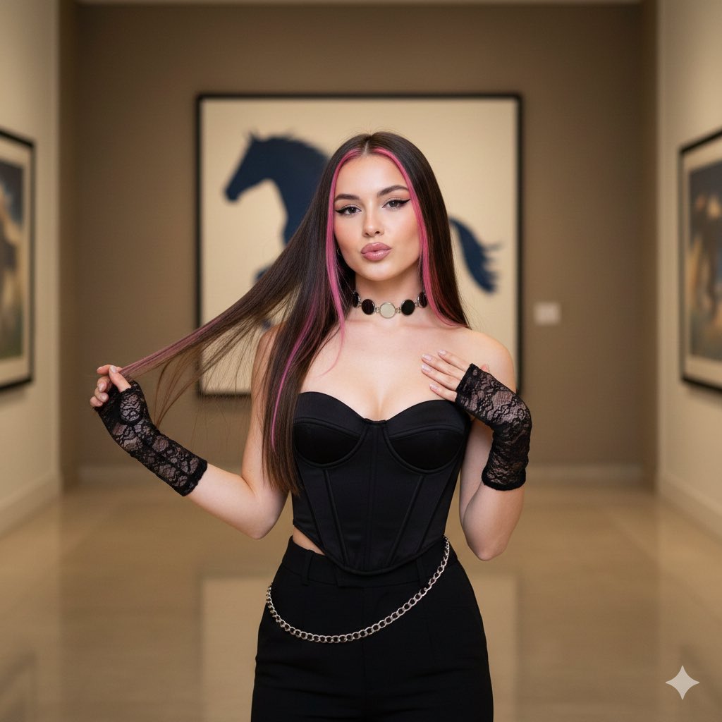 Y2K Influencer Aesthetic Portrait Prompt — output 1