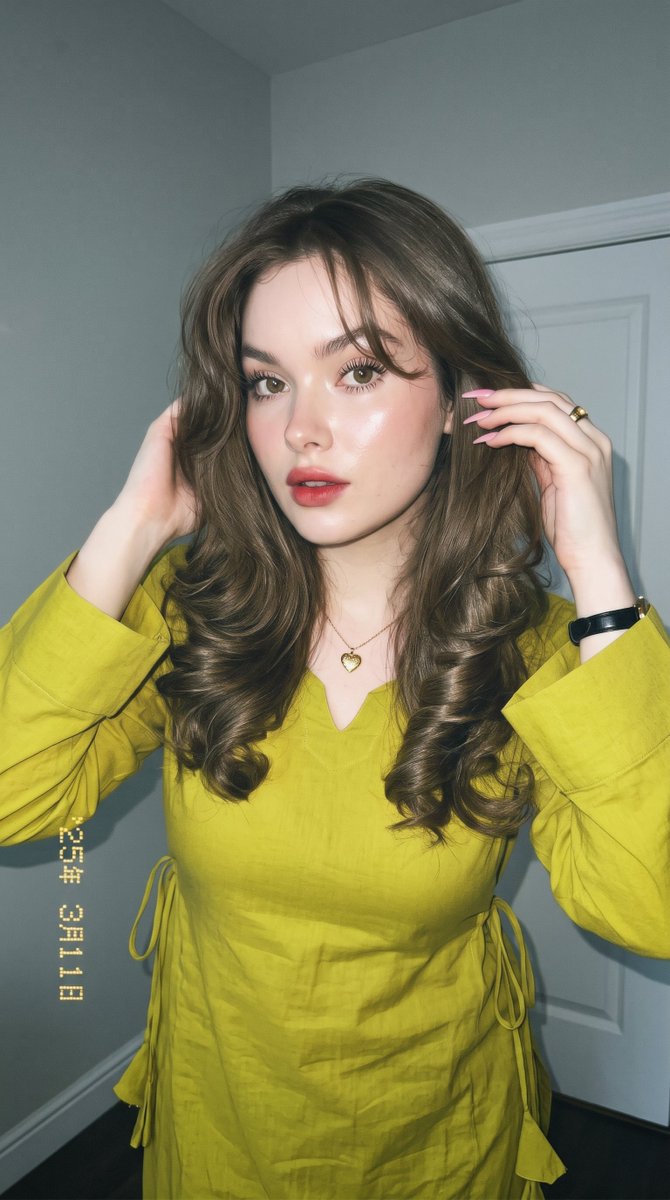 Profile / Avatar - Chartreuse Kurta Editorial Portrait — output 1