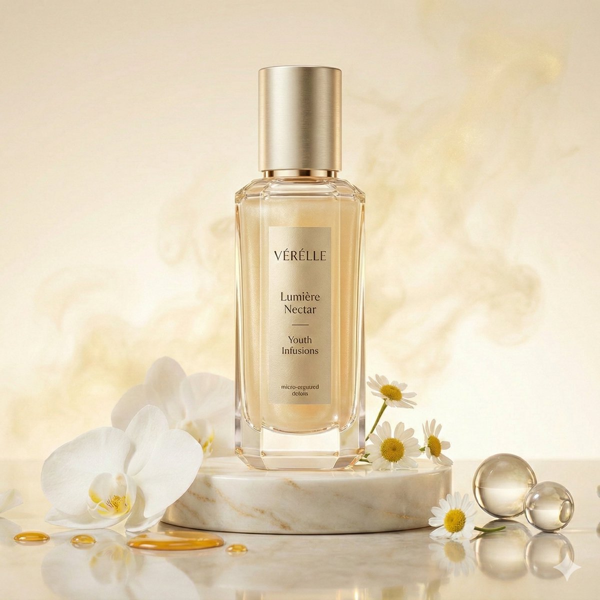 E-commerce Main Image - Luxury Skincare Commercial Photography: Lumière Nectar — output 1