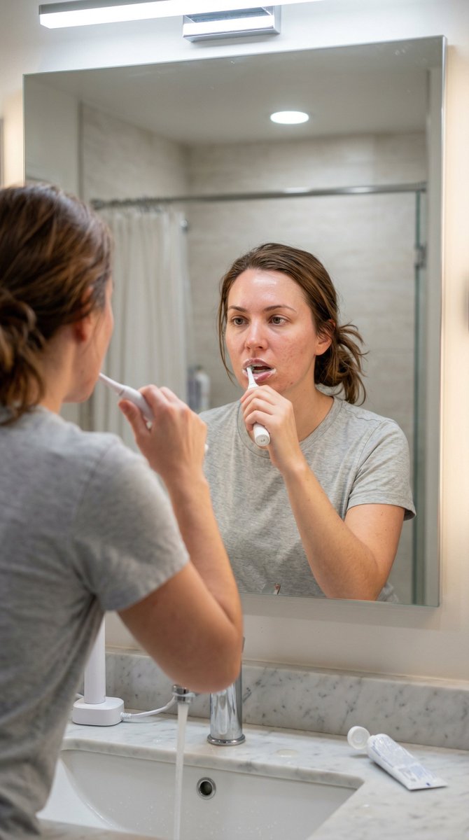 Profile / Avatar - Hyper-Photorealistic Bathroom Mirror Scene — output 1