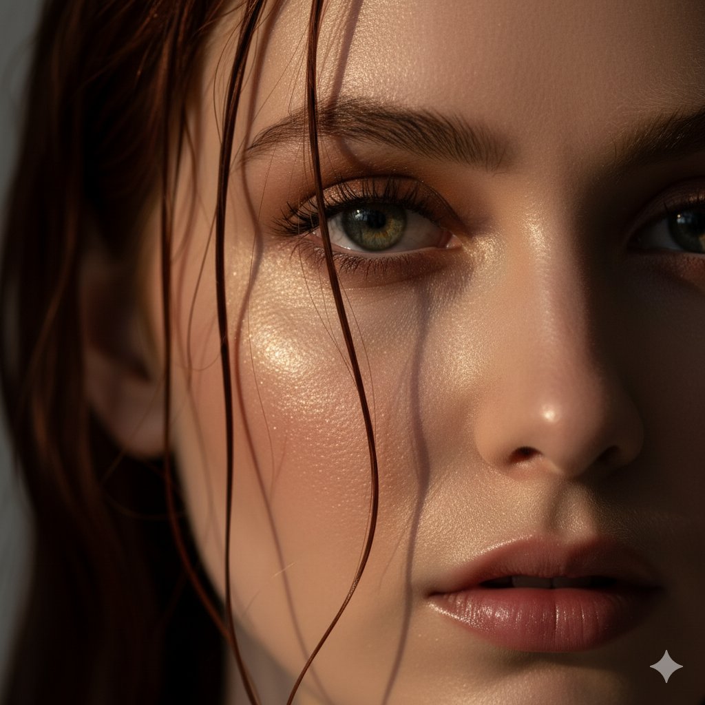 Extreme Close-Up Portrait Prompt (Focus on Texture) — output 1