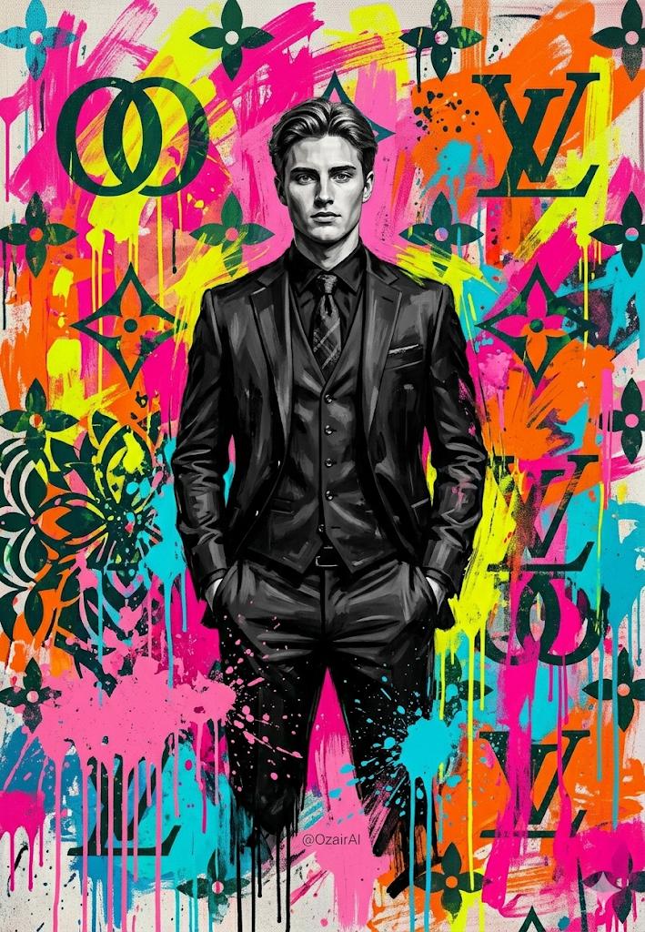 Social Media Post - Pop-Art Graffiti Portrait — output 1
