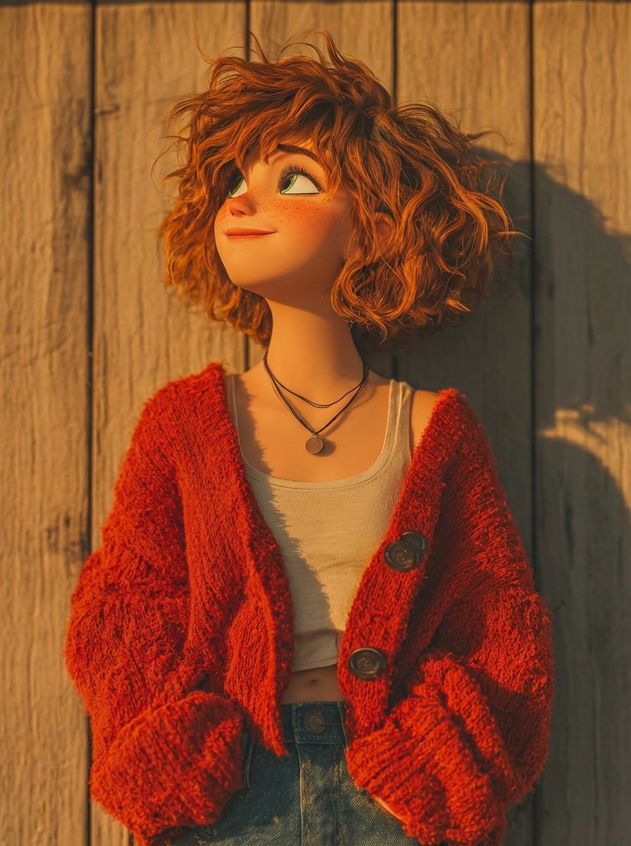 Pixar-Style 3D Animated Character Portraits — output 1
