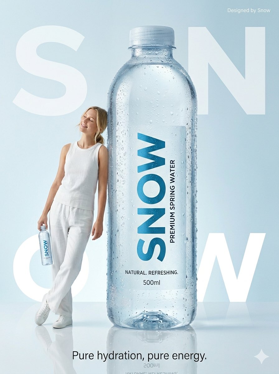 E-commerce Main Image - Minimalist Water Commercial Photography — output 1