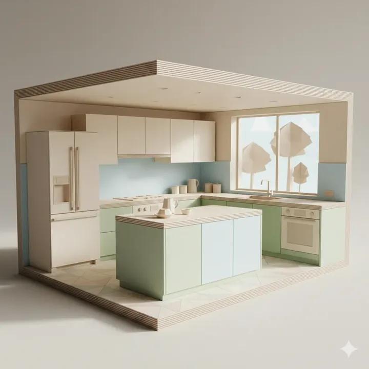 Origami Kitchen Cutaway — output 1