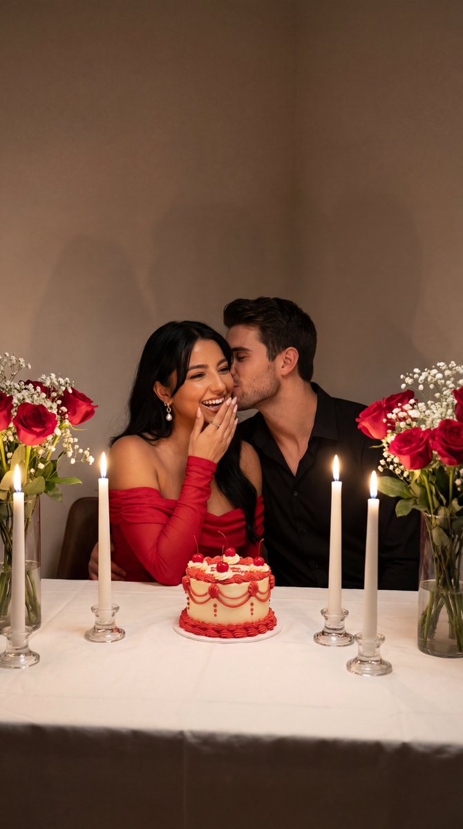 Ultra-Photoreal Candlelight Dinner Scene with Couple — output 1