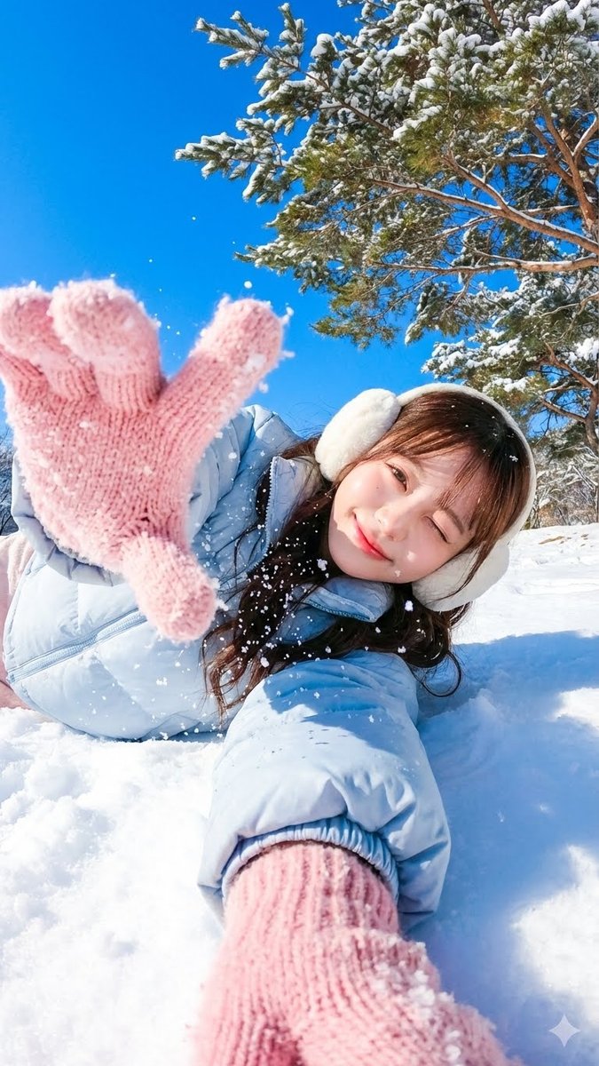 Dynamic First-Person Perspective Photo in Snow — output 1