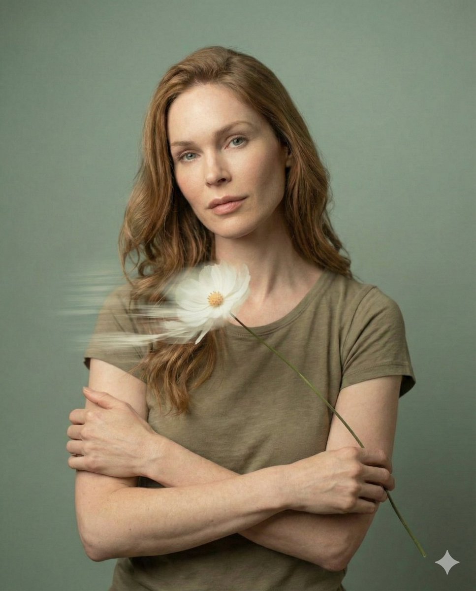 Dreamy Fine-Art Editorial Portrait with Double Exposure — output 1