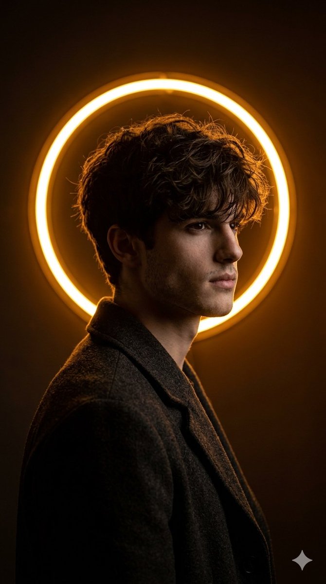 Profile / Avatar - Cinematic Neon Ring Portrait — output 1