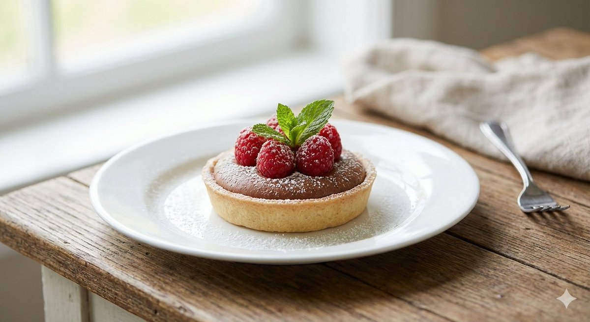 Ultra-Photorealistic Cinematic Food Shot of a Plated Dessert — output 1