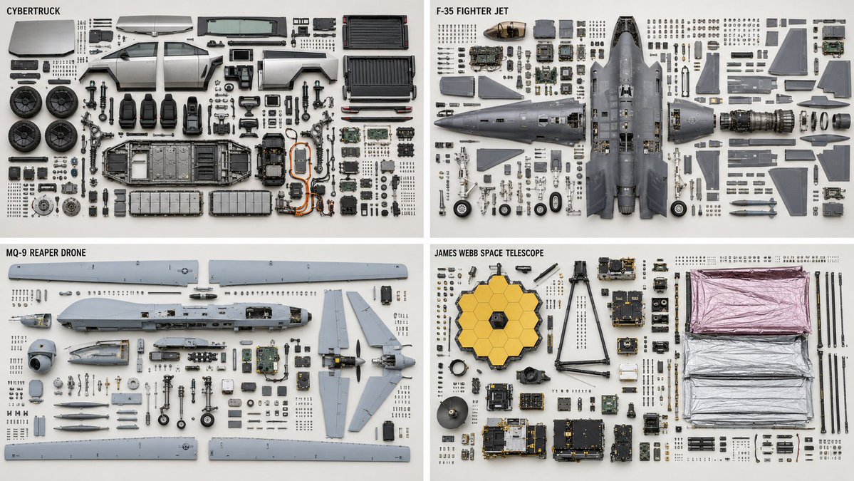 Infographic / Edu Visual - Knolling Teardown Diagram — output 1