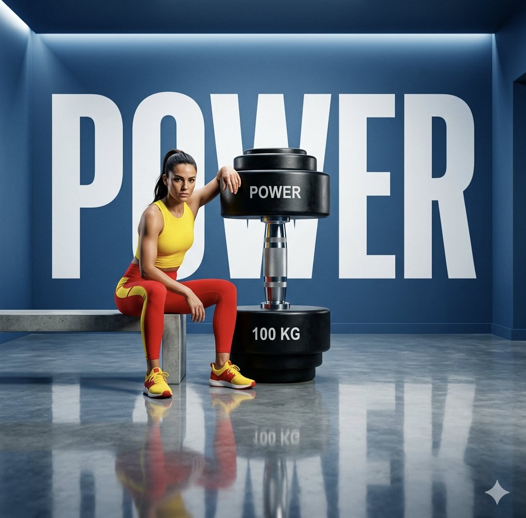 Product Marketing - Bold Editorial Fitness Portrait — output 1