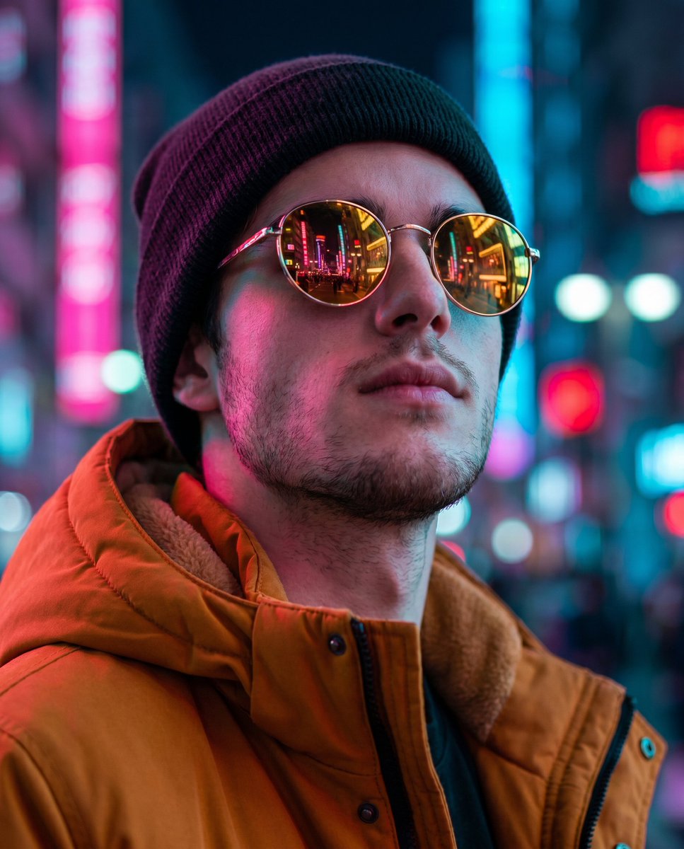 Profile / Avatar - Cyberpunk Identity Preservation Portrait — output 1