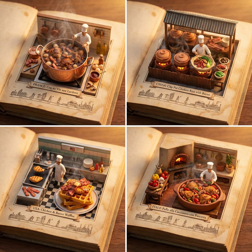 Infographic / Edu Visual - Food Recommendation System Prompt for Cookbook Generation — output 1