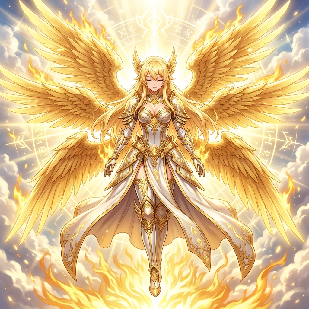 Transforming into a Seraphim (Cherub) — output 1