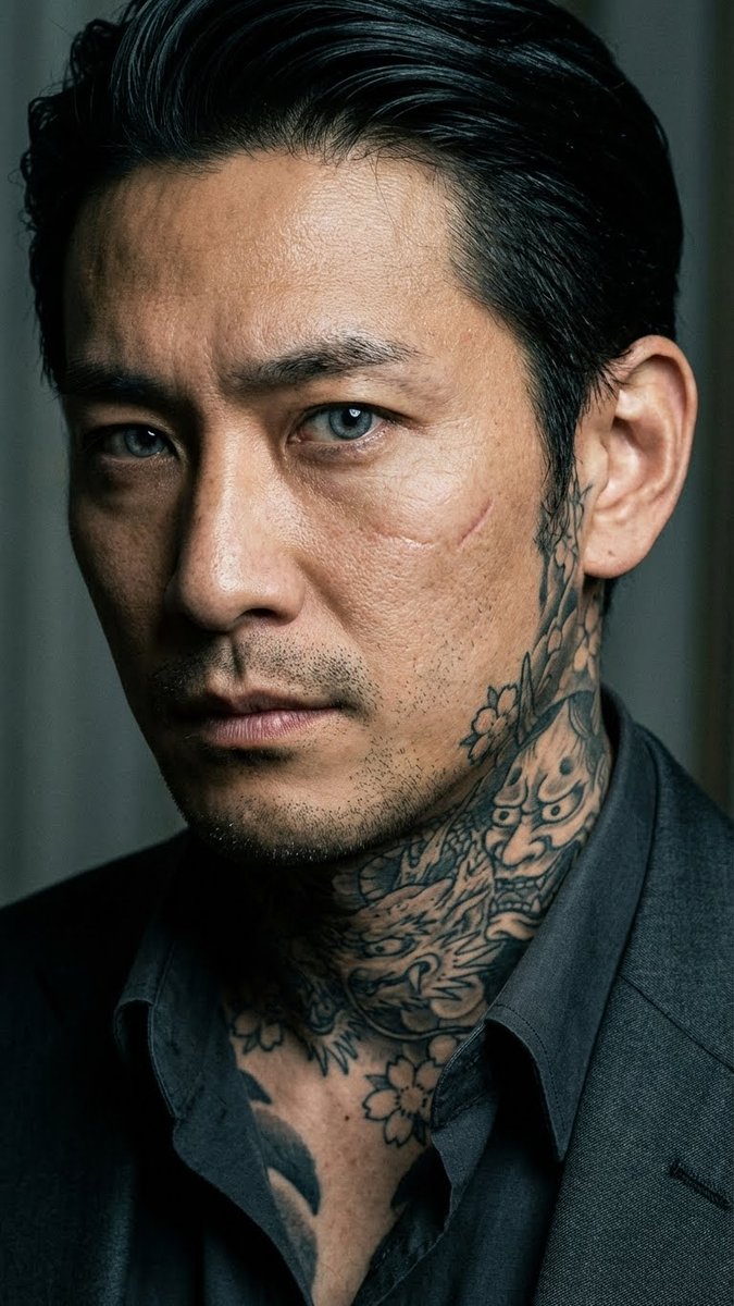 YouTube Thumbnail - Yakuza Portrait with Irezumi Tattoos — output 1