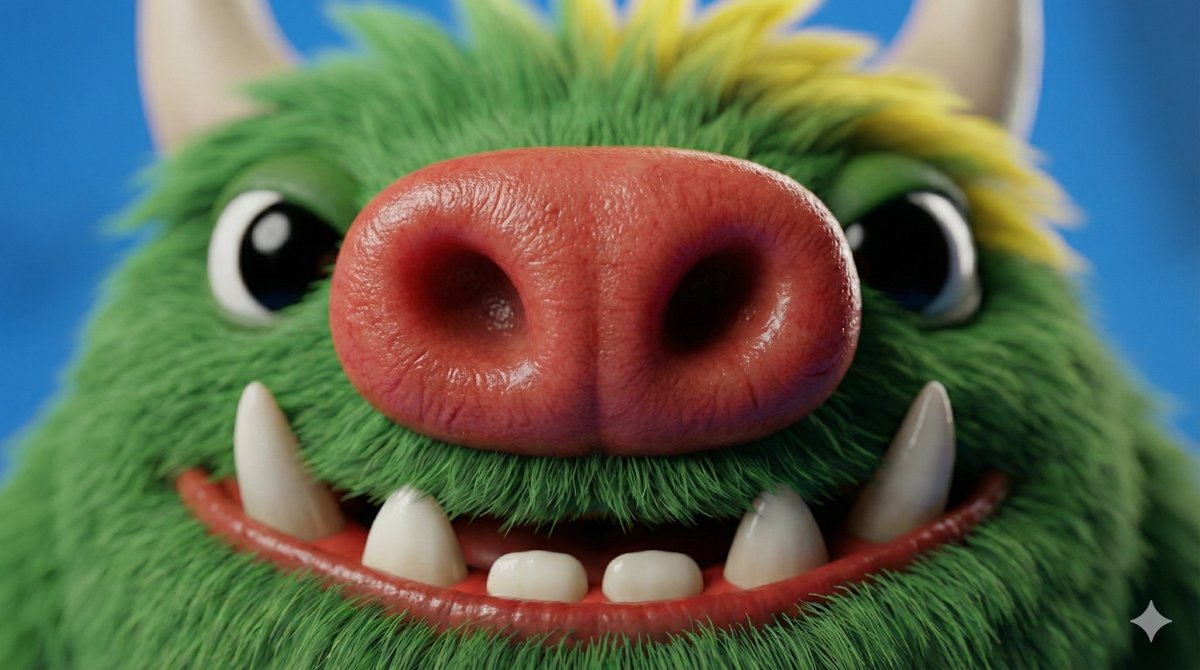Close-up Character Nose Prompt — output 1