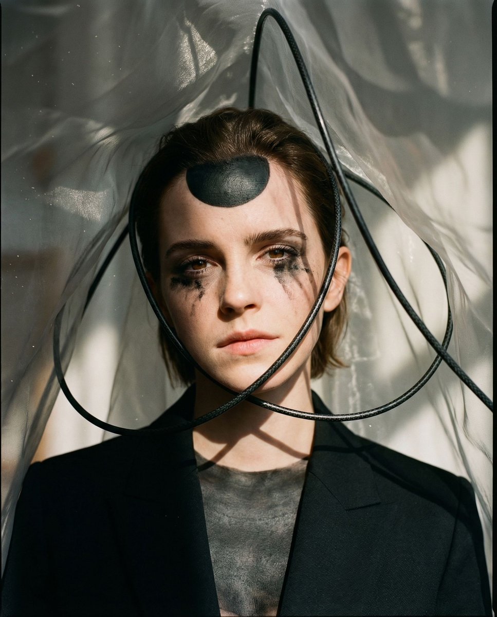 Social Media Post - Emma Watson Avant-Garde Portrait