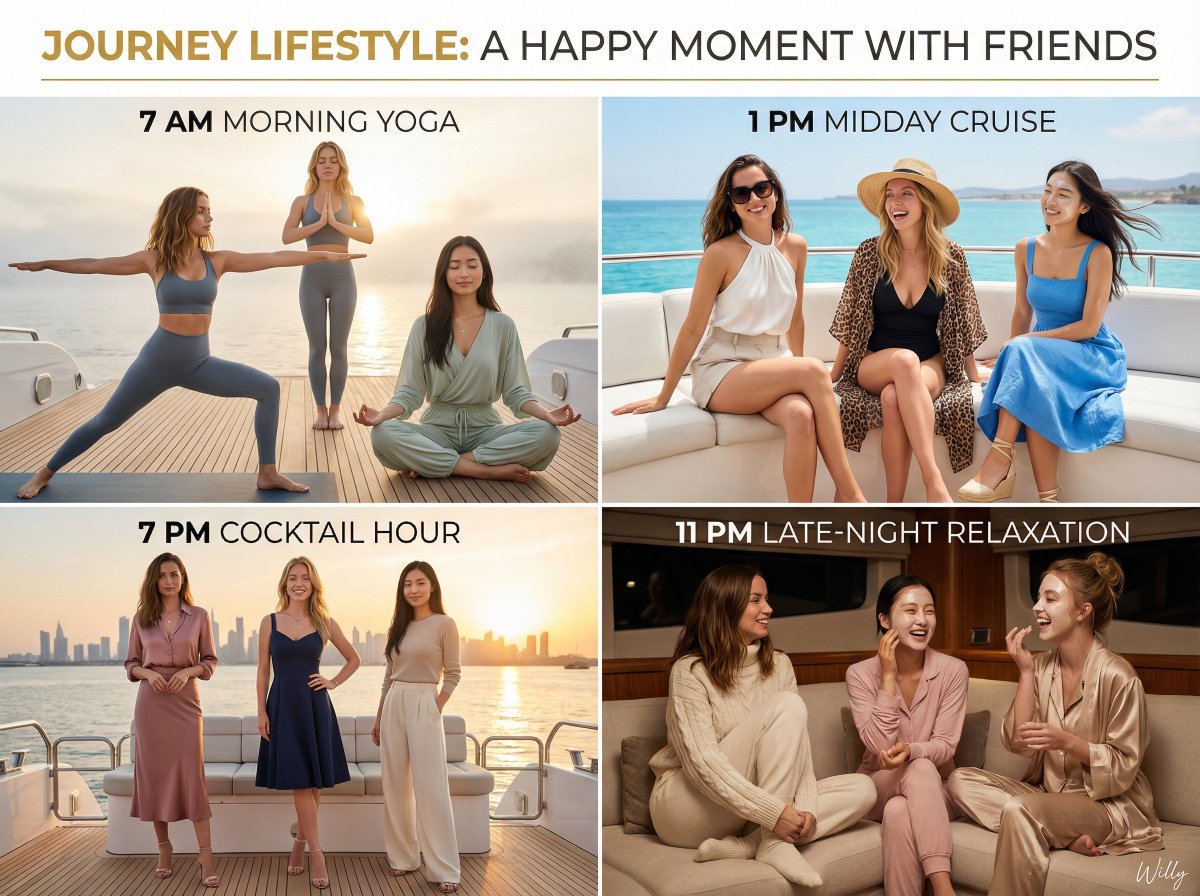 4-Panel Lifestyle Grid with Celebrities Prompt — output 1