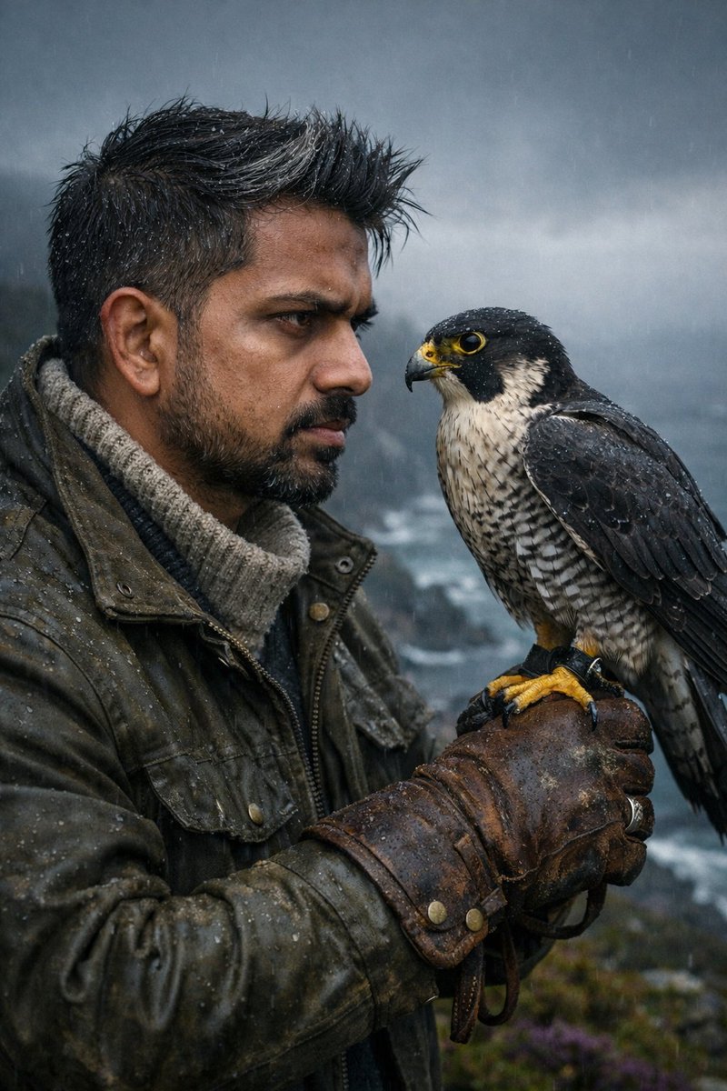 Detailed Falconry Portrait Prompt for GPT Image 1.5 — output 1